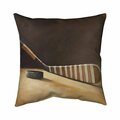 Fondo 20 x 20 in. Stick & Hockey Puck-Double Sided Print Indoor Pillow FO2794538